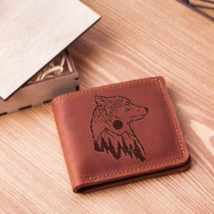 Wolf wallet for men,Wolf gifts for men,Wolf gifts for him,Wallet for men by leather,Animal wallet,Gifts for men wallet,Gifts for him leather