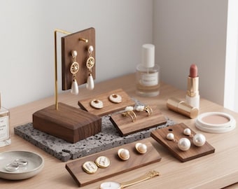 Opberger houten oorbellen, display houten oorbellen, displaystandaard oorbellen, displayhouder oorbellen, houder houten oorbellen, display houten sieraden