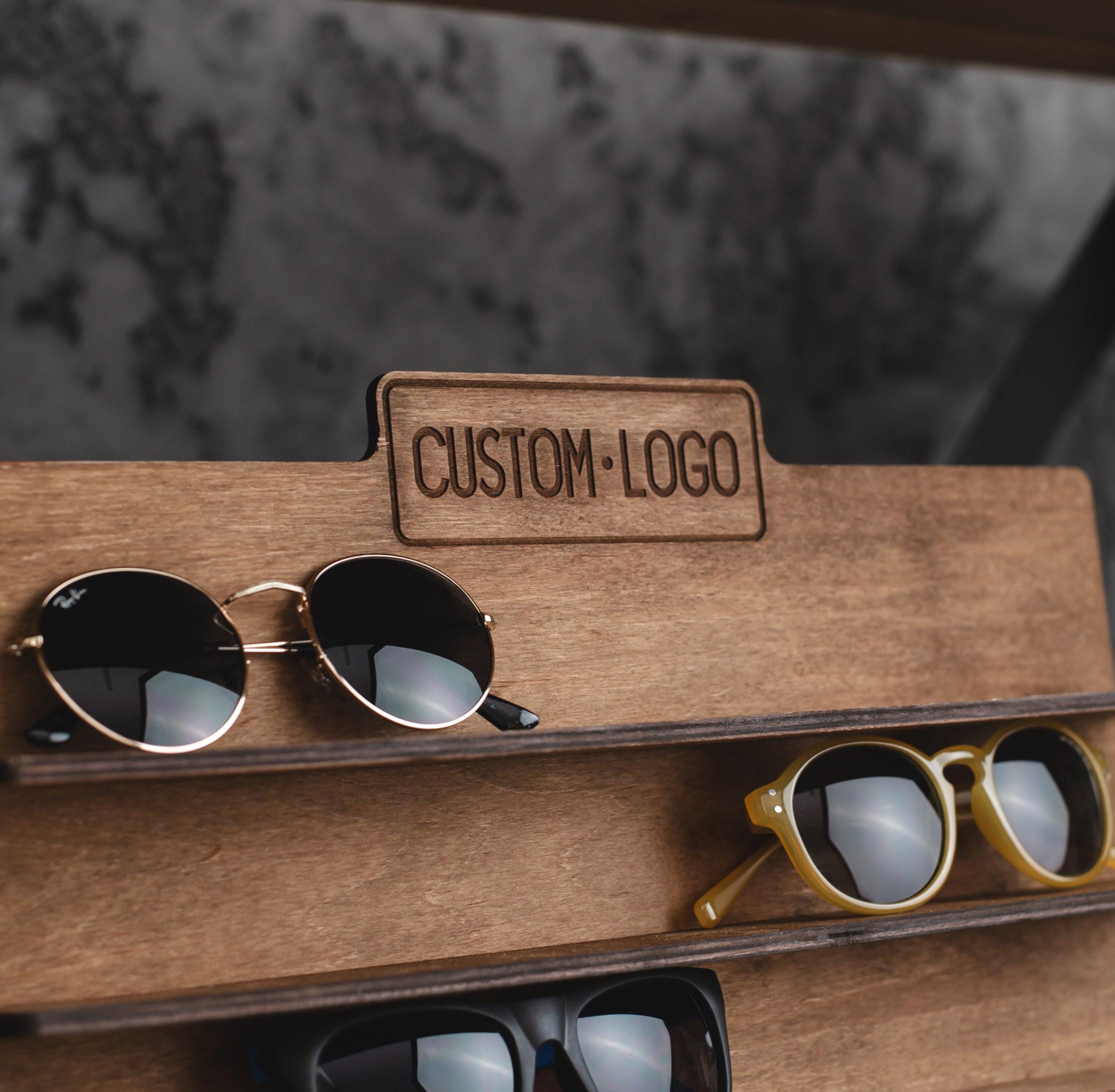 Custom Sunglasses Rack Custom Sunglasses Rack, Glasses Holder for Desk, Sunglasses Shelf ...
