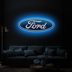 Ford led sign, Ford neon sign, Ford logo sign, Garage neon sign, Car neon sign,Man cave led sign,Ford gifts,Ford emblem sign,Ford wall decor