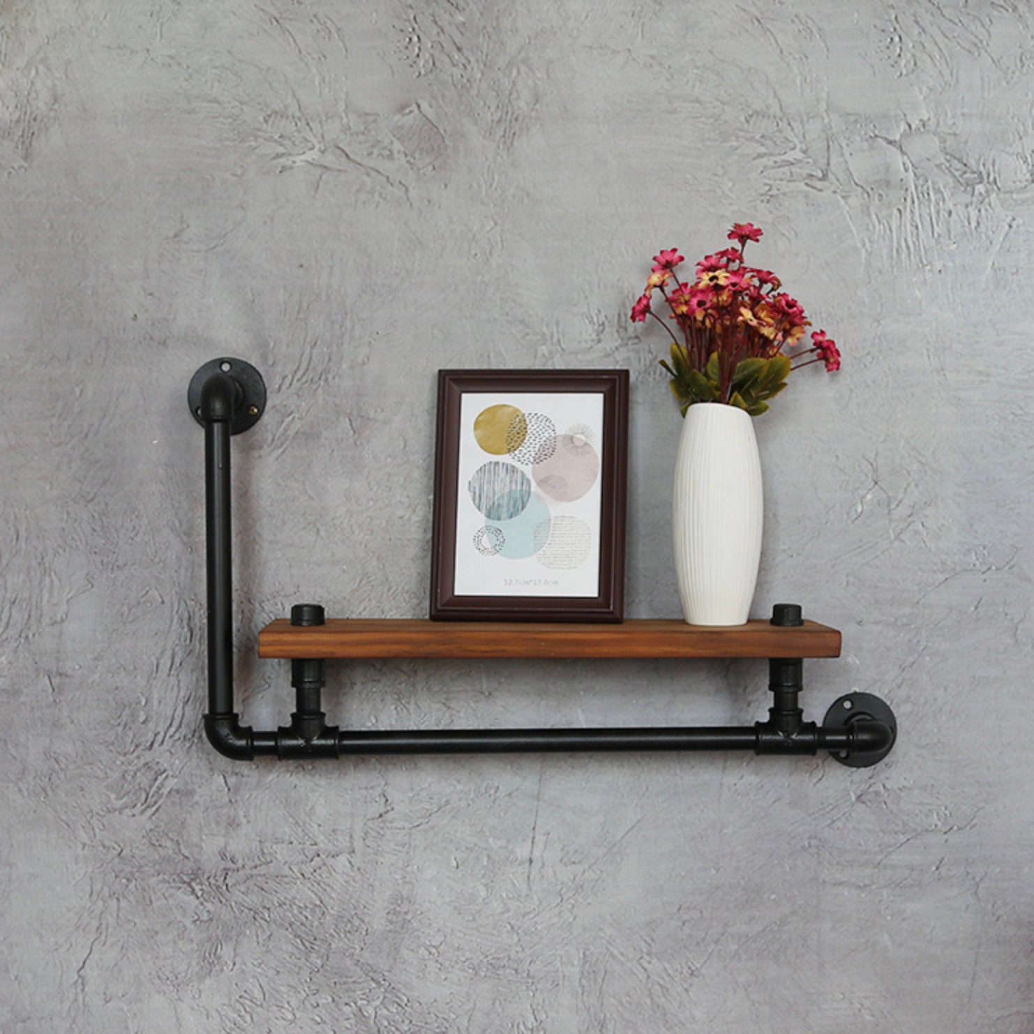Steampunk Shelf Rustic Shelf Decor Floating Shelf Storage Etsy