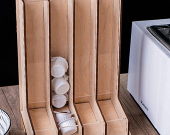 Coffee pod dispenser, Coffee pod storage, Coffee capsule holder, Nespresso capsule holder, Nespresso pod holder, Creamer dispenser