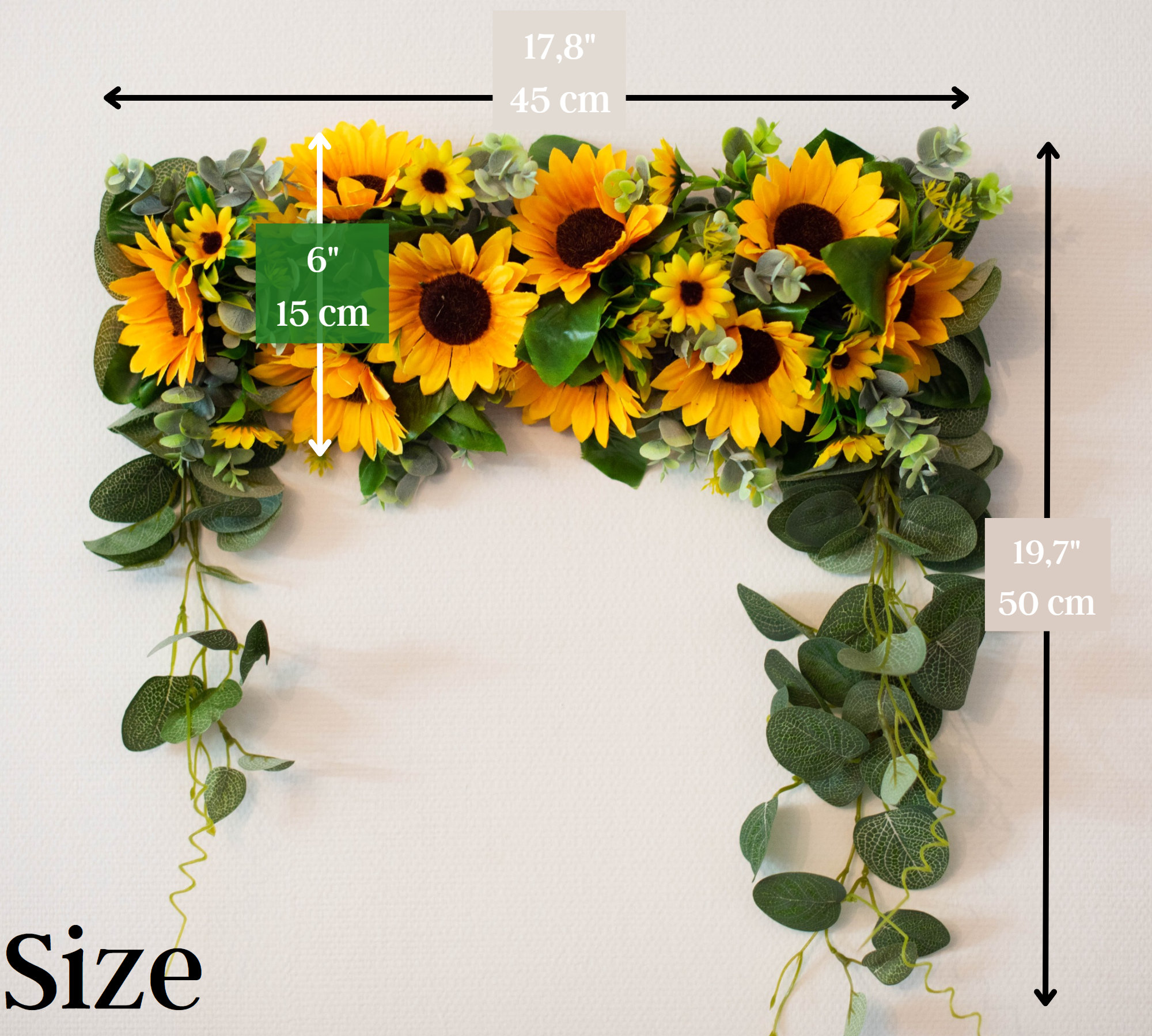 Sunflower Garland Sunflower Swag Sunflower Garland Etsy
