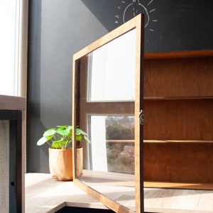 Display shelf for collectables, Display cabinet with glass door, Display case for collectibles, Wooden display rack, Wooden display shelf