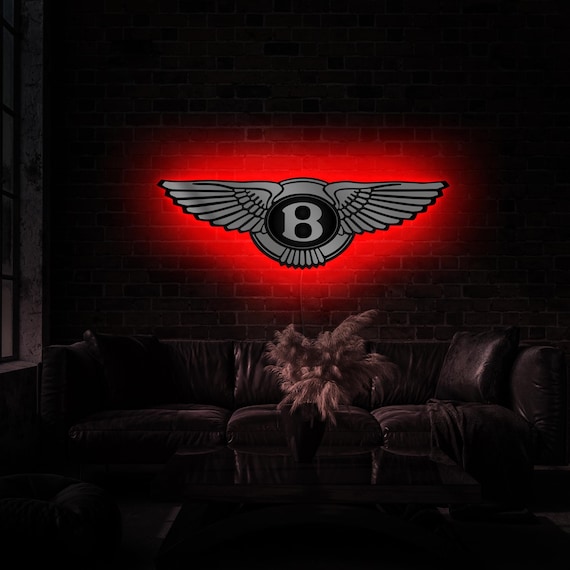 BENTLEY 電飾看板 ベントレーのロゴサイン、車のロゴ LED サイン、ベントレーの壁面