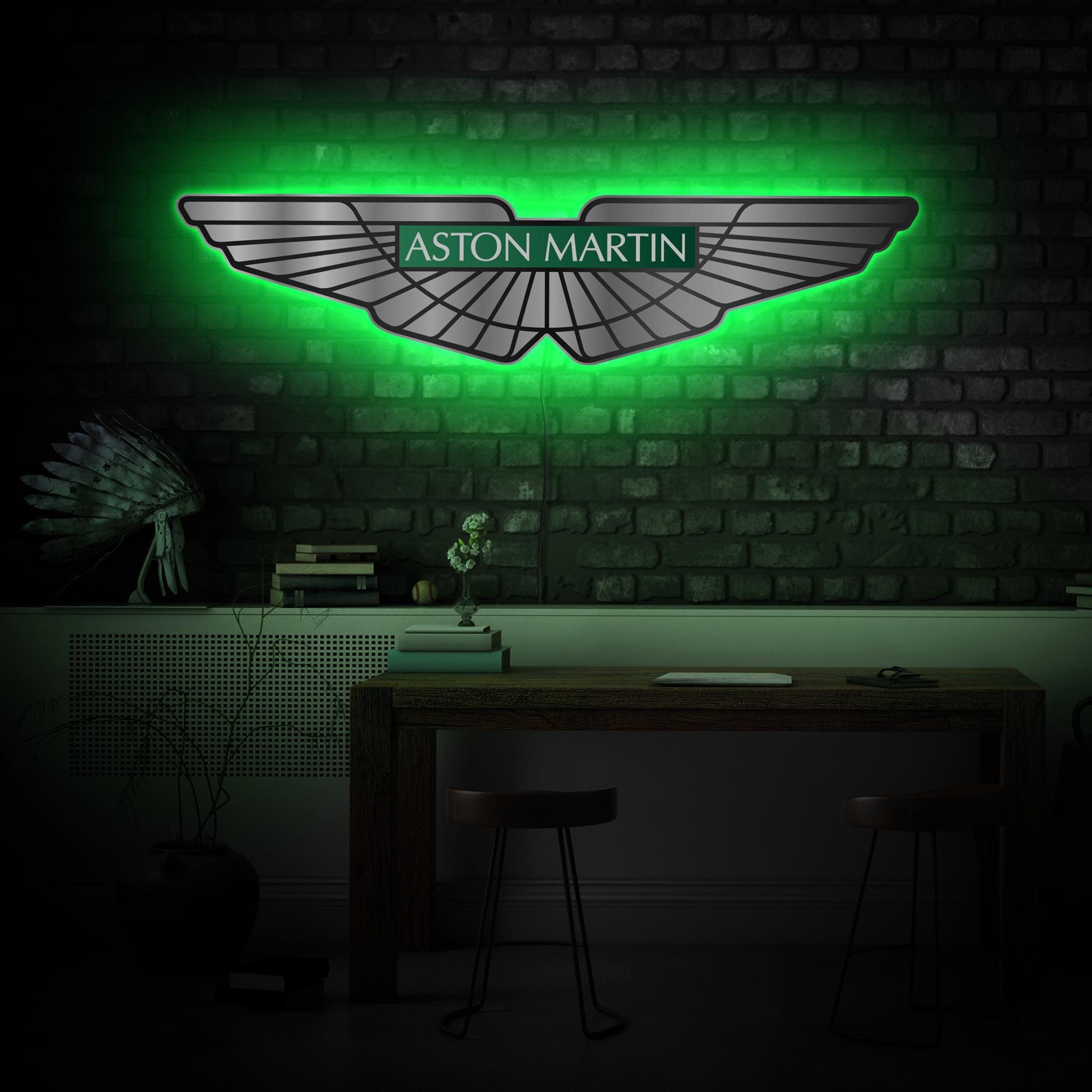 Aston Martin Led Sign, Aston Martin Light up Sign, Aston Martin