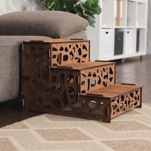 Wooden Cat Steps, Dog Pet Steps for Bed, Cat Steps, Dog Bed Stairs, Custom  Dog Bed Steps, Pet furniture, Per Ramp, Pet Bed Ramp