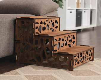 Wooden Cat Steps, Dog Pet Steps for Bed, Cat Steps, Dog Bed Stairs, Custom  Dog Bed Steps, Pet furniture, Per Ramp, Pet Bed Ramp