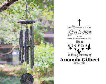 In Loving Memory Wind Chime Up-cycled Wine Bottle - Etsy
