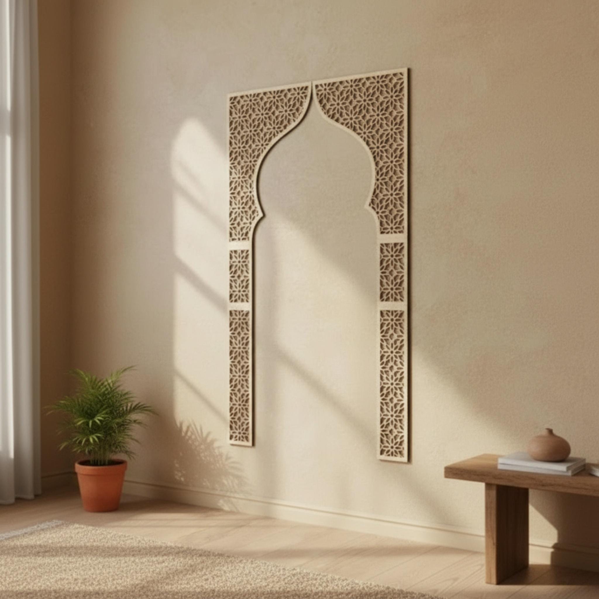 Islamic Wood Wall Panel,plywood Islamic Wall Decor,arabic Geometric ...