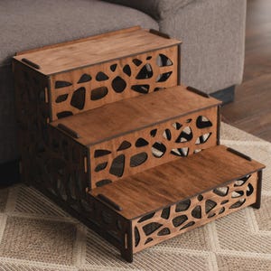 Haustierstufen Holz, Haustierstufen für Bett, Hundestufen, Hundetreppen, Hundestufen, Hundestufen, Hundestufen, Hunderampe, Welpentreppe