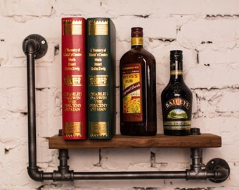 Floating shelf storage, Industrial shelf unit, Steampunk shelf, Steampunk wall decor, Rustic shelf decor, Wall hung shelf, Shelf pipes