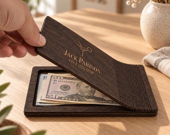 Wood Check Presenter, Check Presenter, Wood Check Holder, Bill Presenter, Guest Check Holder, Restaurant Bill Book, Wooden Bill Holder