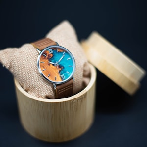Mens watches unique, Resin wood watch, Christmas gift for men personalized, Groomsmen gifts ideas, First anniversary gift for husband
