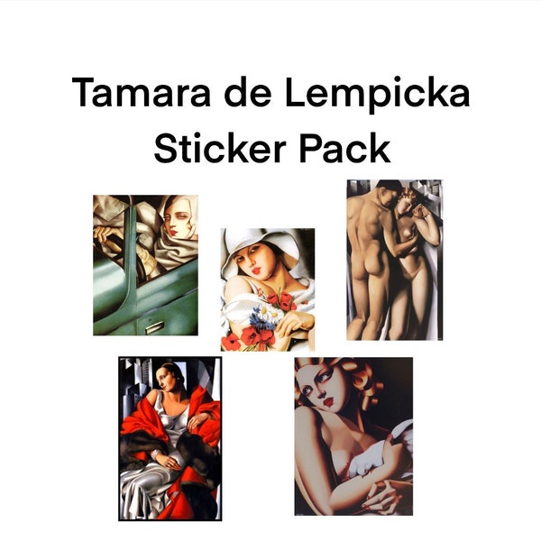 Tamara de Lempicka Sticker 5 Pack