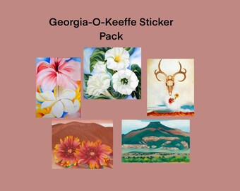 Georgia O'Keeffe Sticker 5 Pack-Version 2