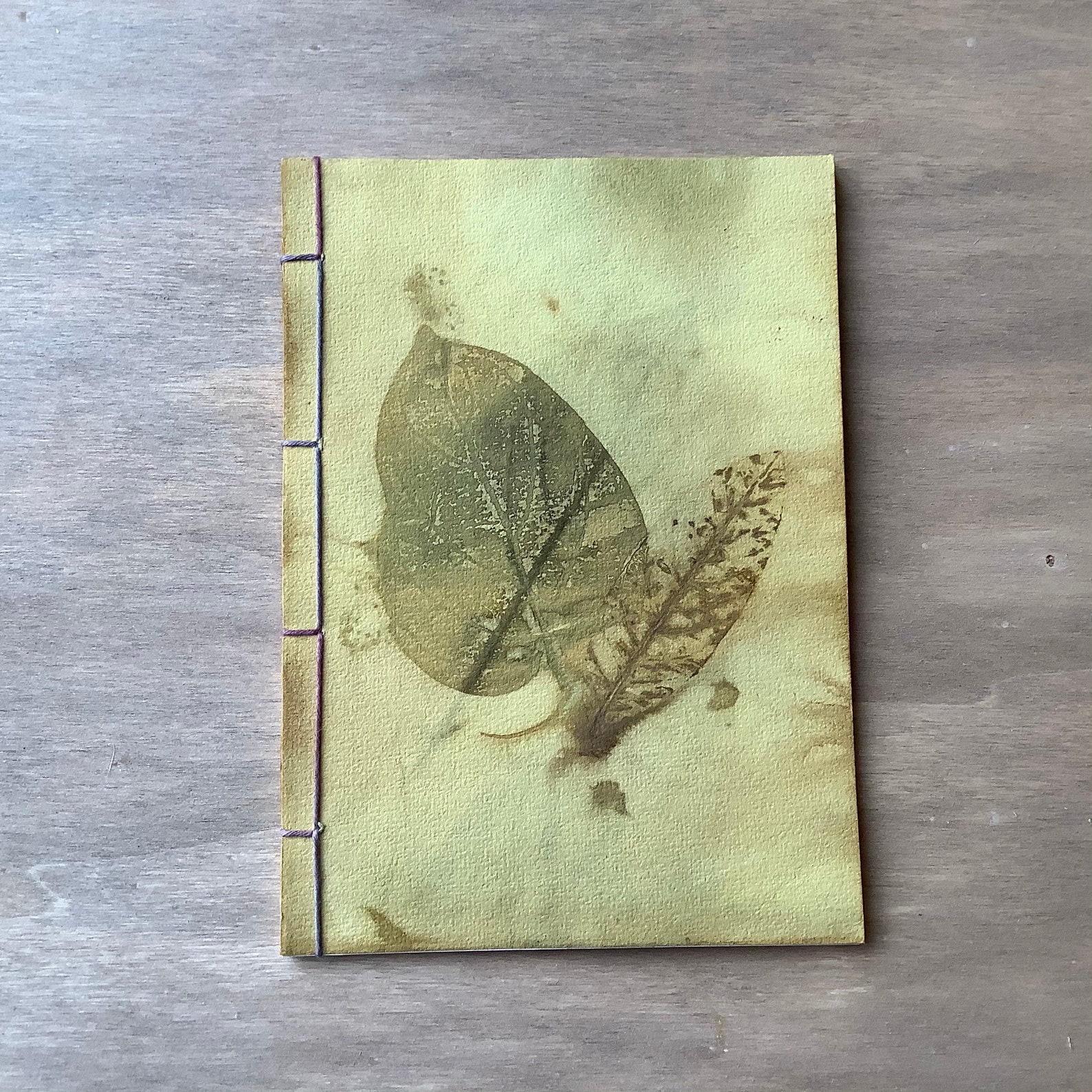 Journal Notebook Sketchbook Plant Dyed Eco Printed Hand Etsy