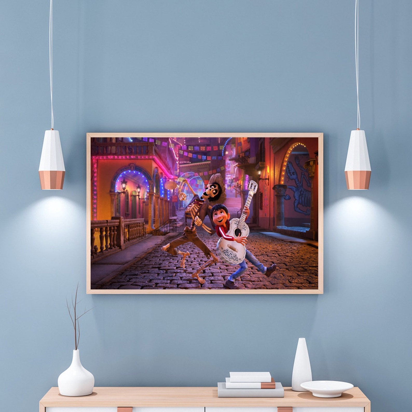 Coco Animation Disney Pixar Wall Art Canvas Pictures No frame Etsy