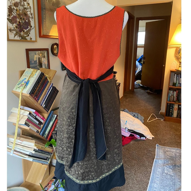 Anthropologie Moulinette Soeurs Silk Lace Jacquard A Line Midi Dress 12 Femme image 2