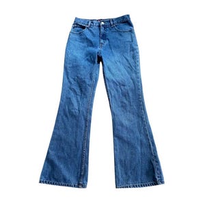 パンツ faded flare long denim bell-bottoms 00s 2000s Bell Bottom Jeans - Etsy
