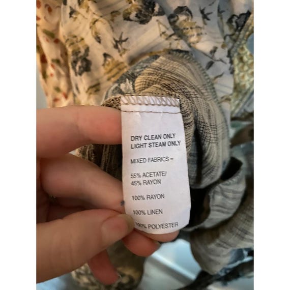 Nothing Matches Patchwork Floral Button Oversized… - image 7