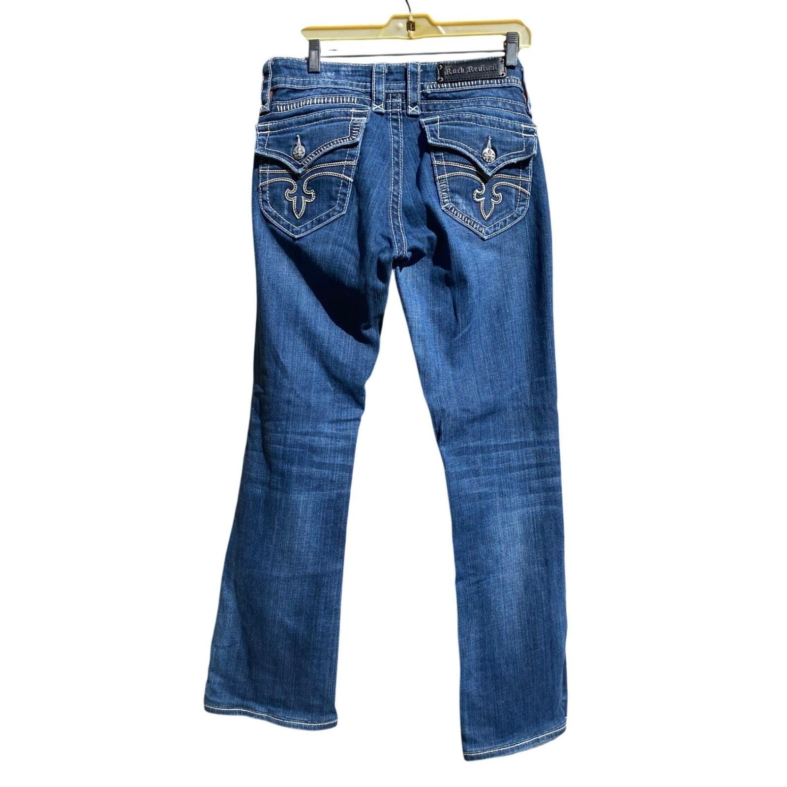 Rock Revival Jeans Bootcut - Etsy Canada