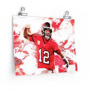Tom Brady &#39;Bright Lights&#39; Premium Matte horizontal posters