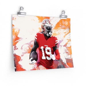 Deebo Samuel &#39;Bright Lights&#39; Pósters horizontales mate premium
