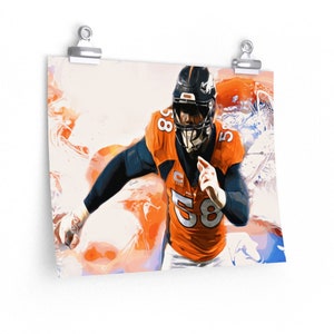 Von Miller 'Bright Lights' Premium Matte horizontale Poster