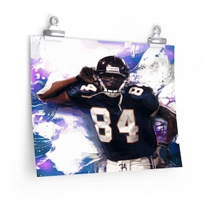 Randy Moss &#39;Bright Lights&#39; Premium Matte horizontal posters