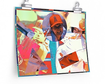 Shohei Ohtani 'Shapes' Premium Matte horizontal posters