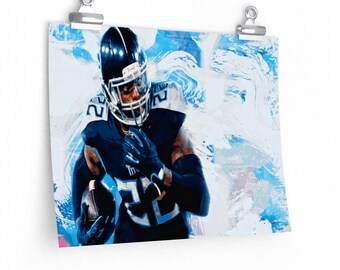 Derrick Henry &#39;Bright Lights&#39; Premium Matte horizontal posters