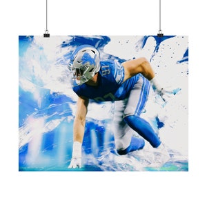 Aidan Hutchinson &#39;Bright Lights&#39; Premium Matte horizontal posters