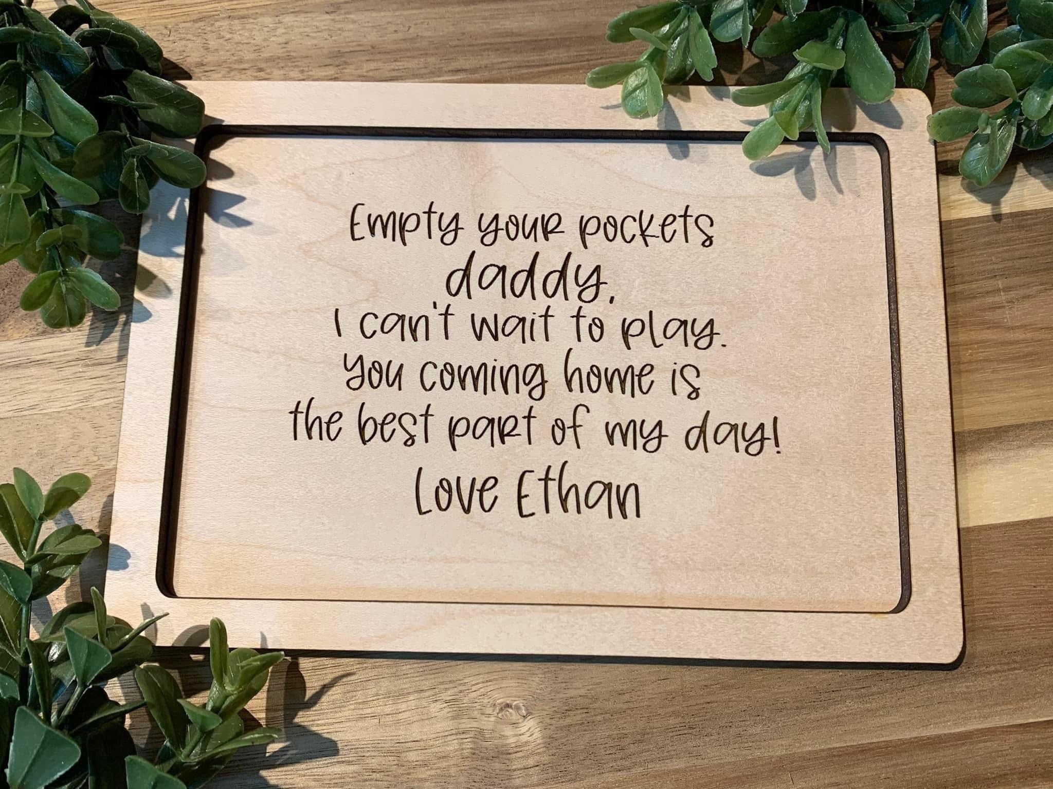 Mens Trinket Tray Fathers Day Dad Etsy