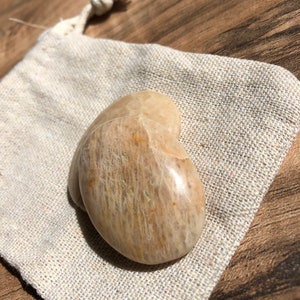 Cream Moonstone Worry Stone