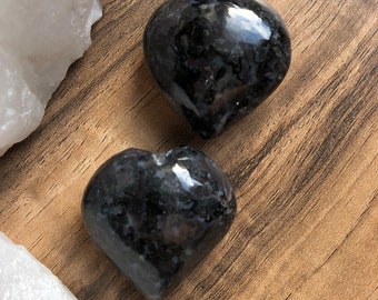 Indigo Gabbro 1.5” Puffy, Palm, Pocket, Worry Stone
