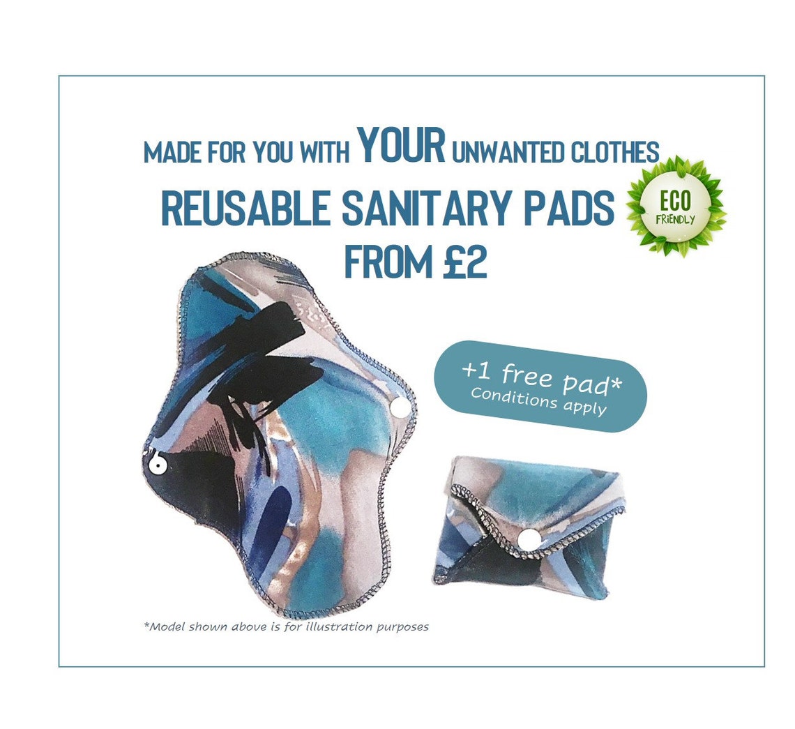 Reusable sanitary pads made with your OWN recycled/upcycled Etsy
