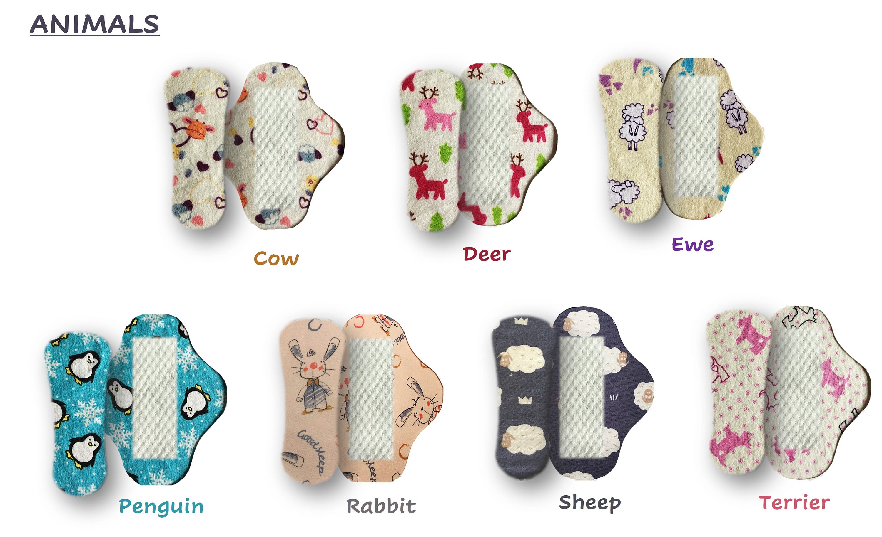 Stress urinary incontinence liners and pads contain Zorb and Etsy