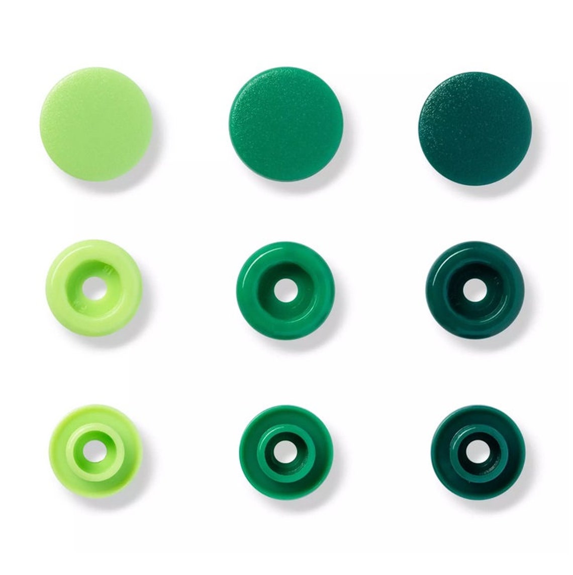 Prym Love Snap Button Color Snaps Round Plastic 12.4mm Green Etsy