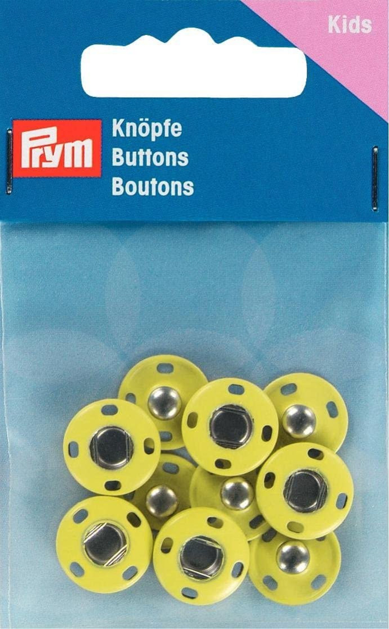 Prym Kids Sewing Snaps Metal 14 Mm Yellow Etsy