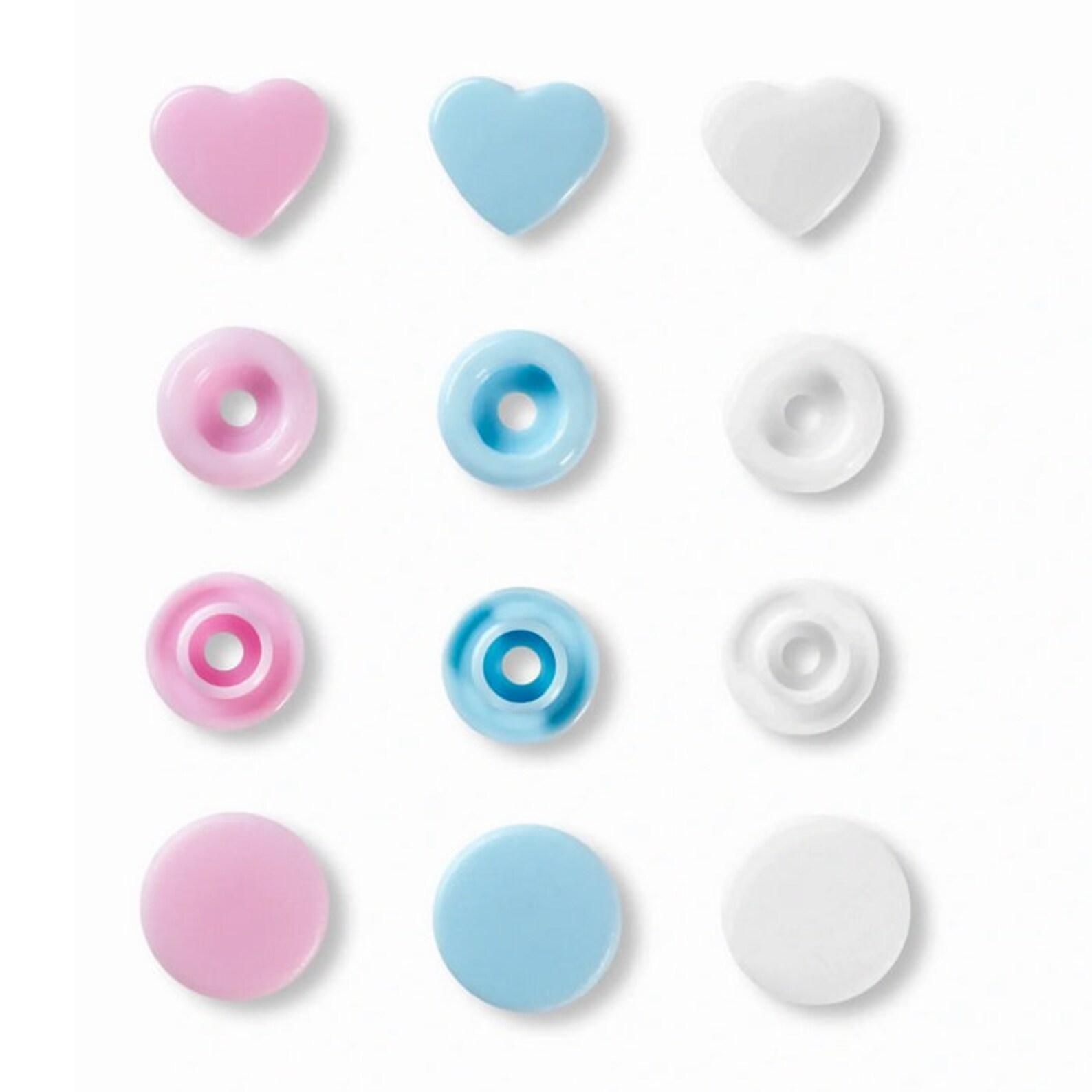 Prym Love Snap Button Color Snaps Heart Plastic 12.4mm Etsy