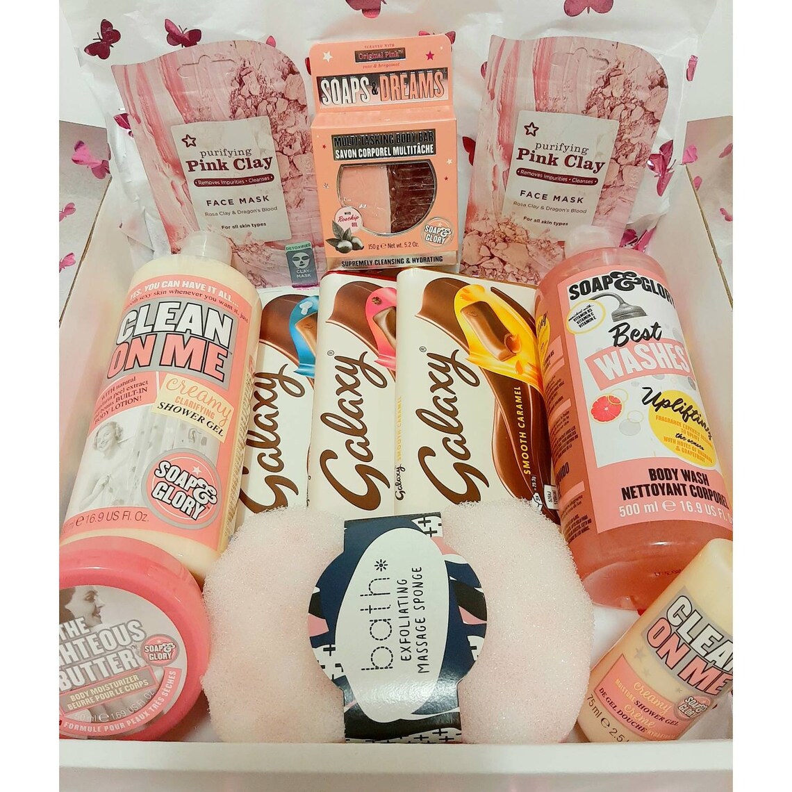 Soap and glory box perfect gift pretty pink pick me up box Etsy
