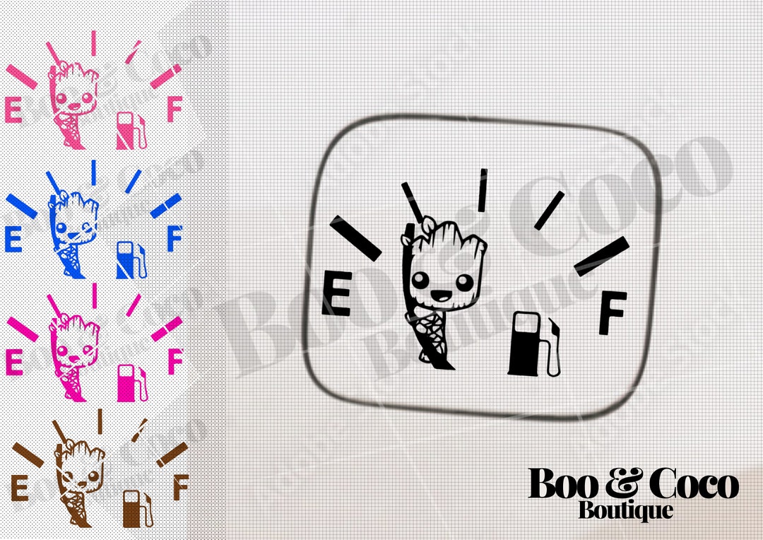 Groot Tree Fuel Cap Cover Sticker Car Sticker Guardians of the Etsy