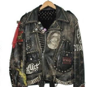 Handmade Bikers Gothic Heavy Studded Hippie Real Cowhide - Etsy