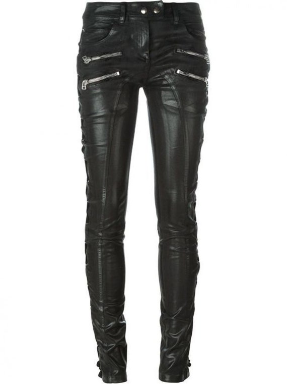 Buy OFFICE CHIC LEATHER TROUSERS for Women Online in India