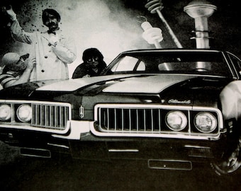 1/18 Scale Ertl 1969 Oldsmobile 4-4-2 W30 - Black - Mint in Box