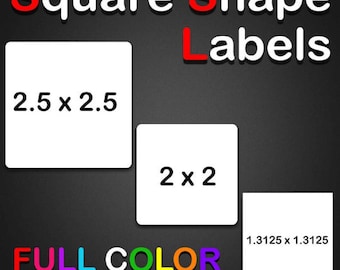 Custom Square Label, Custom Logo Sticker Labels, Business Sticker Printing, Square Stickers, Company Sticker Logo, Personal Stickers