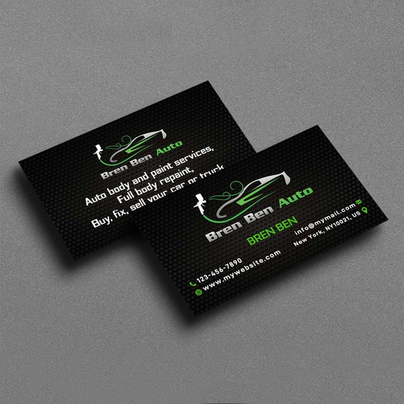 Custom Business Cards – Personalized Double-Sided Printable Cards With Logo For Small Business (100, 200, 500, 1000 Qty Options)