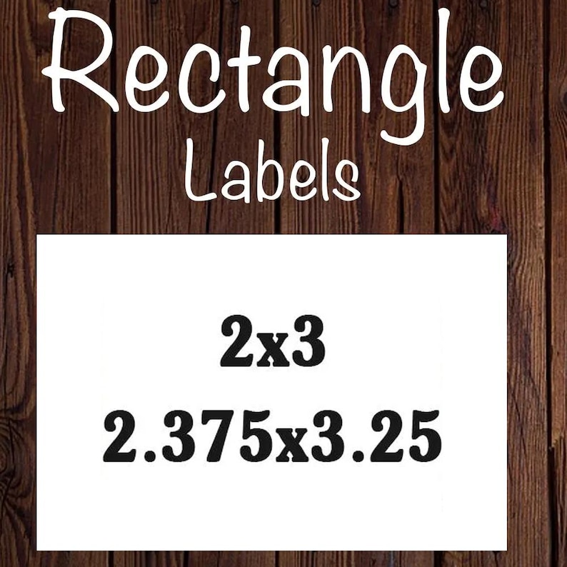 Custom Rectangle Stickers, Free Design, Custom Labels, Rectangle Labels ...