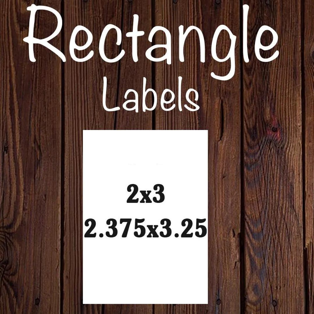 Custom Rectangle Stickers, Free Design, Custom Labels, Rectangle Labels ...